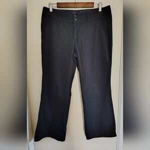 Old Navy Y2K Black Pinstripe Low Rise Office Siren Flare Casual Dress Pants 12